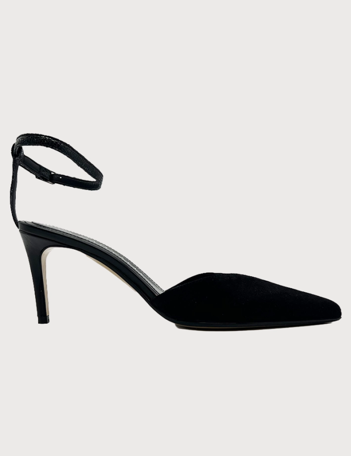 Paoyama Escarpins 7cm à Bride Noir