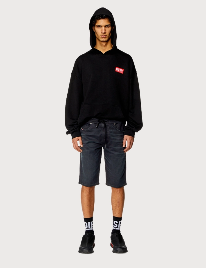 DIESEL Short Homme Jogg Krooley Noir Denim - 4