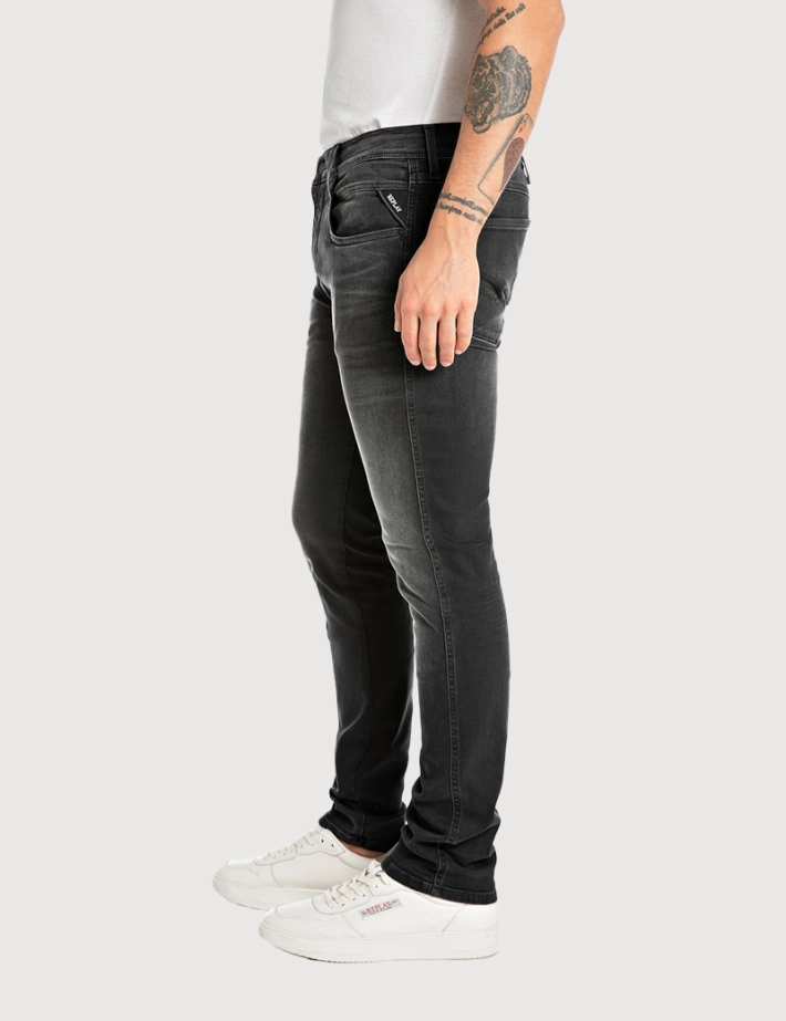 REPLAY Jean Homme Slim Noir Anbass 098 - 3