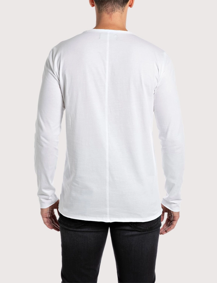REPLAY T-Shirt Manches Longues Homme Blanc - 2