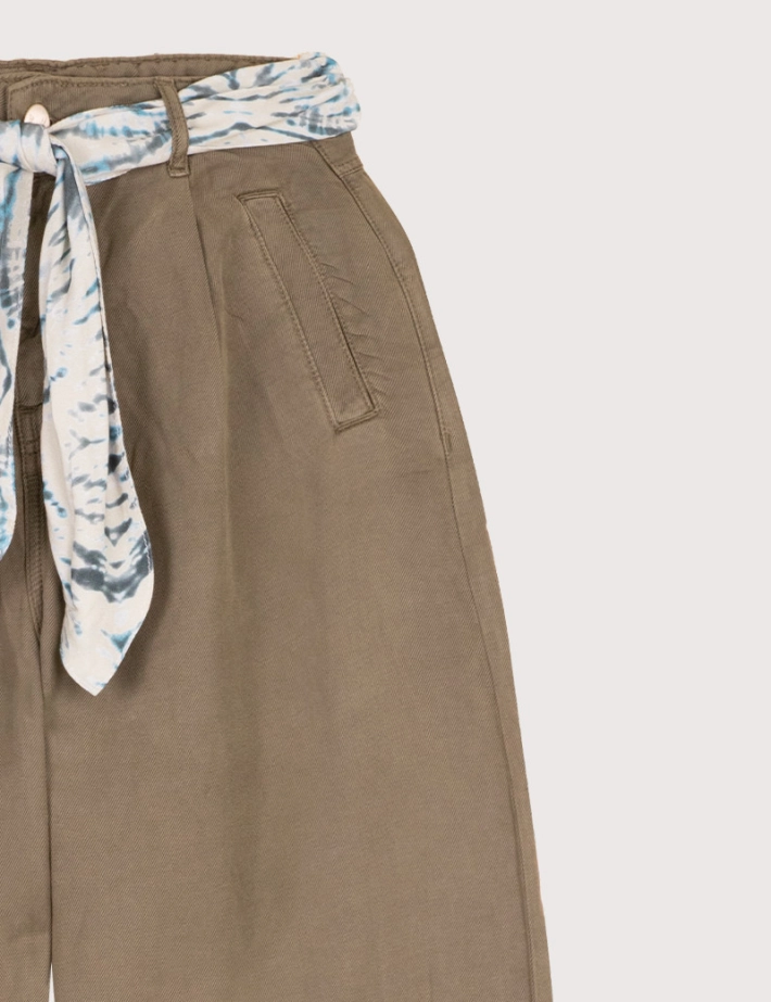 Atelier Bohème Pantalon Large Kaki Anatole - 2