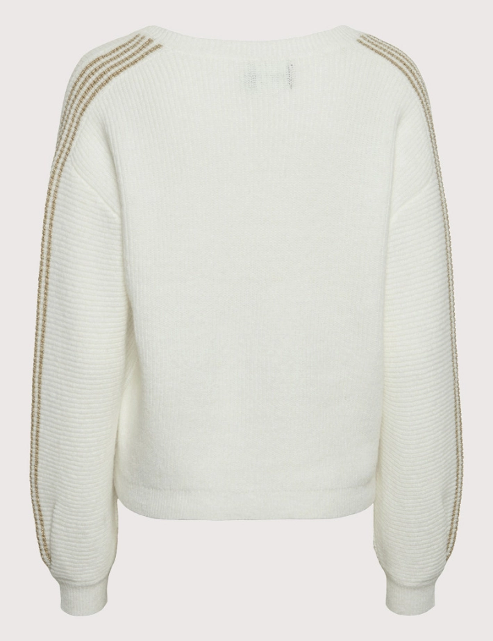 PIECES Pull Nibe Lurex Beige - 2