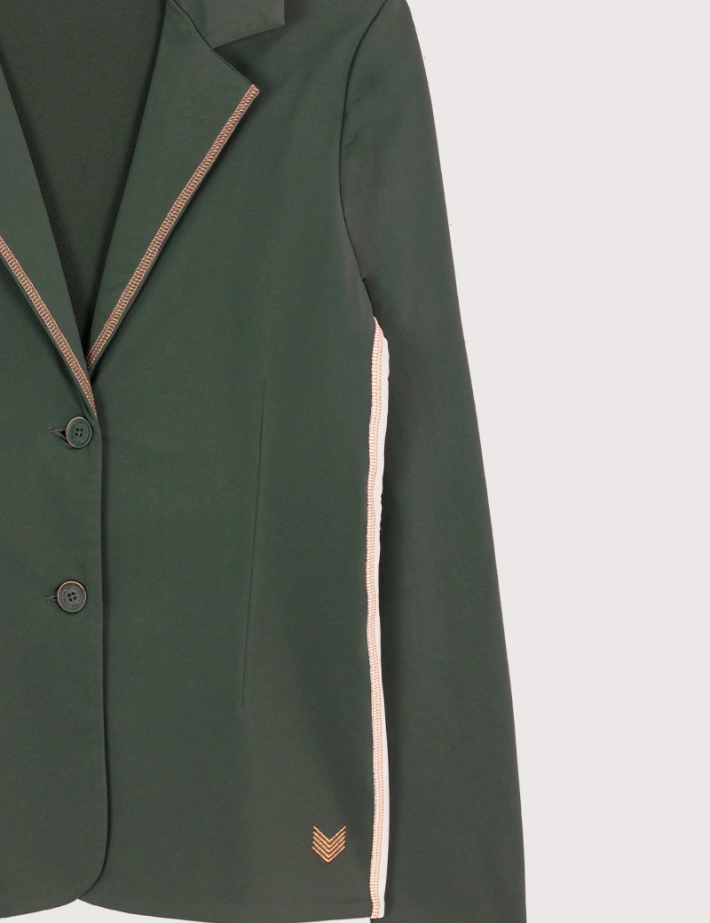 HBT Basics Army Chic | SHIRLEY Veste Blazer Kaki - 2
