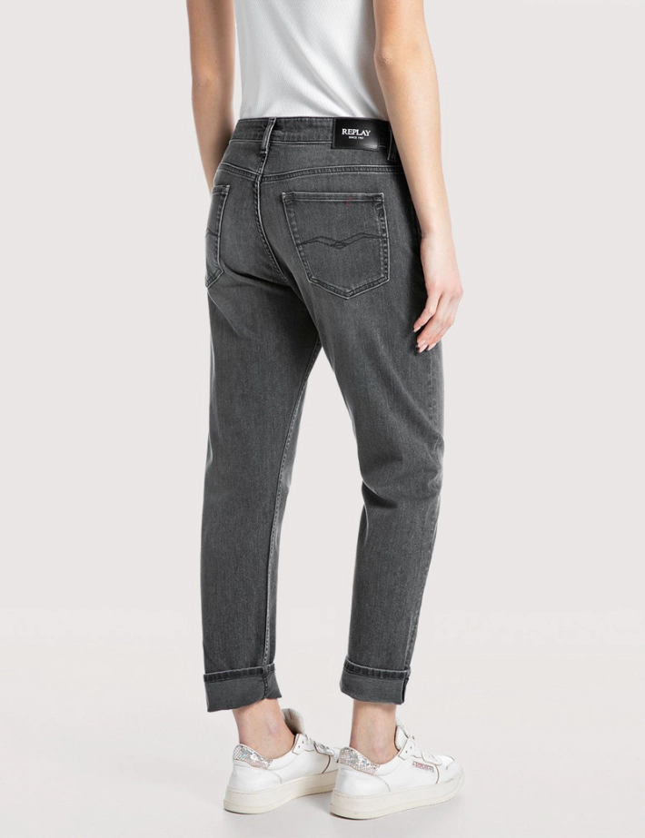 REPLAY Jean Femme Slim Boyfit Marty Anthracite 097 - 3