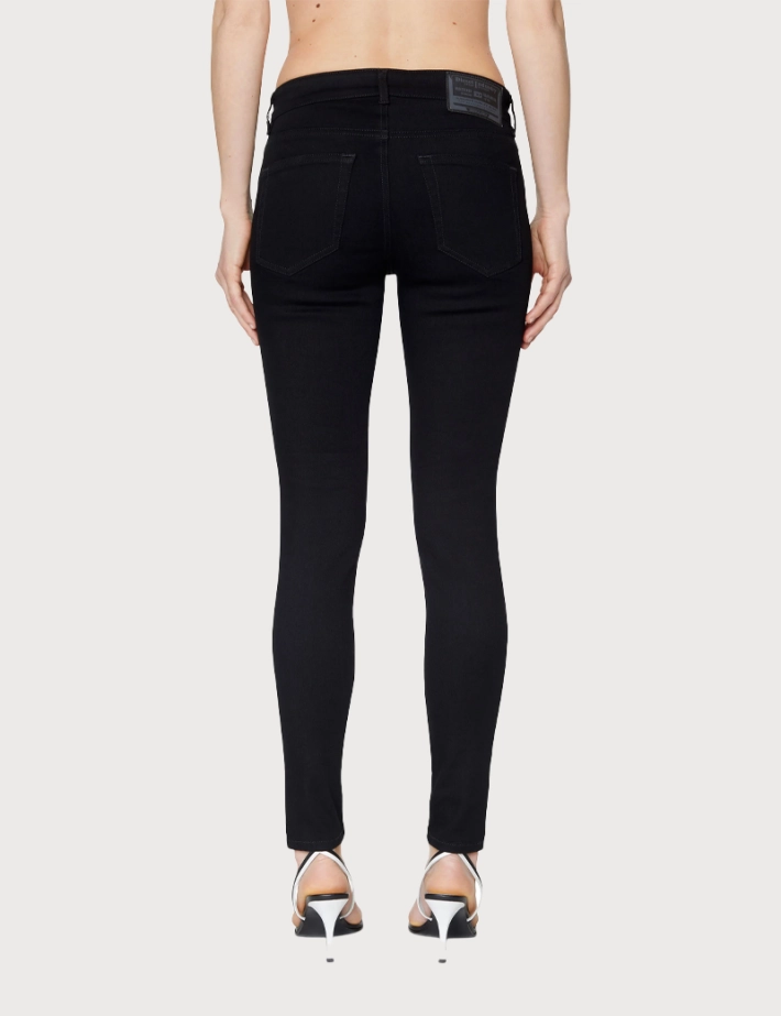 DIESEL Jean super skinny noir Femme Slandy Low Z69VW - 2