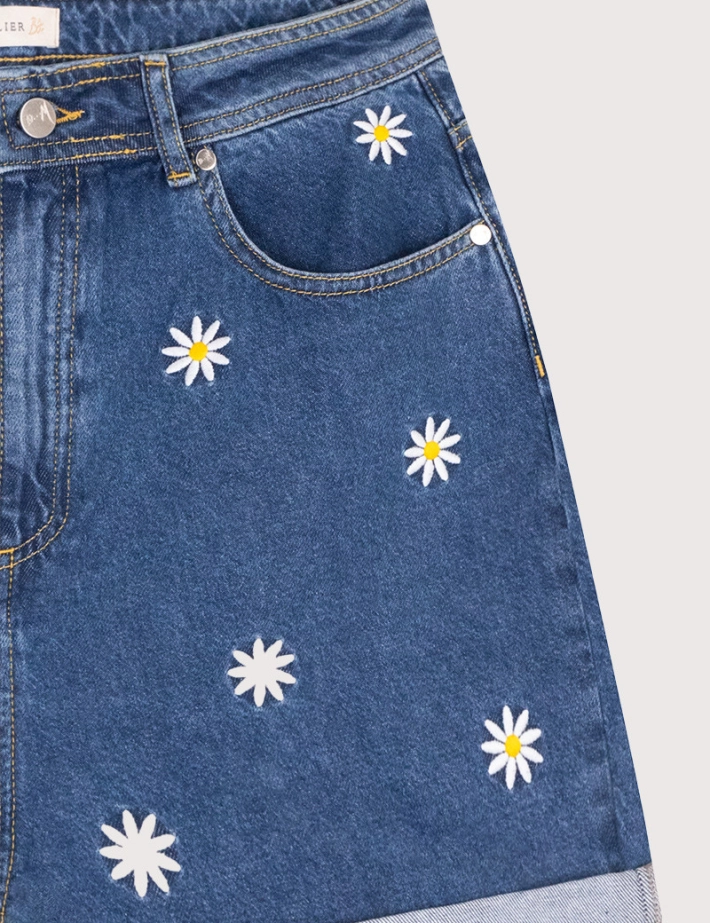 Atelier Bohème Short en Jean Tina Wash - 2