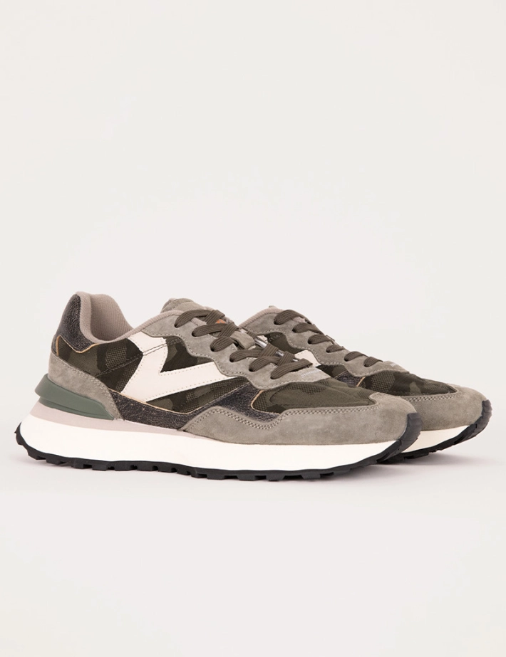 VICTORIA Baskets Homme Rush Kaki Vert - 2