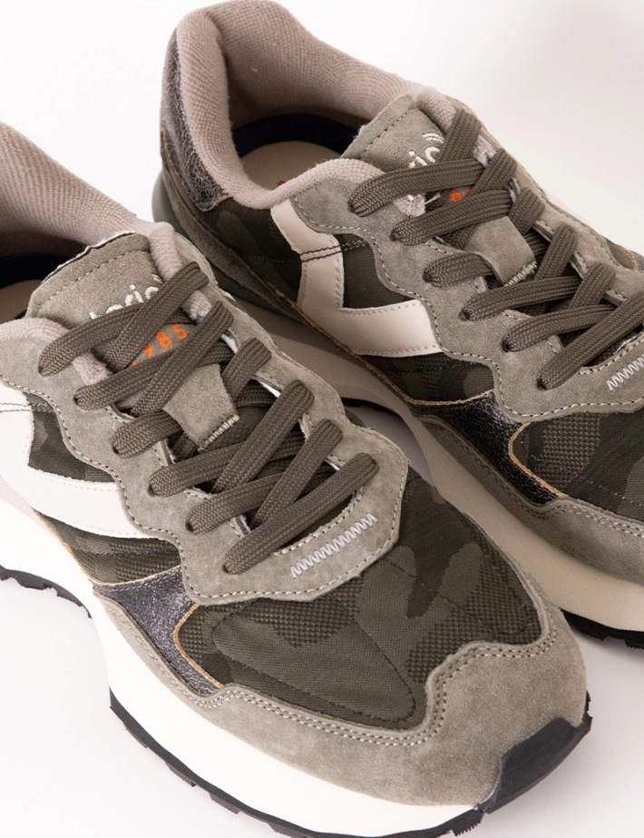 VICTORIA Baskets Homme Rush Kaki Vert - 3
