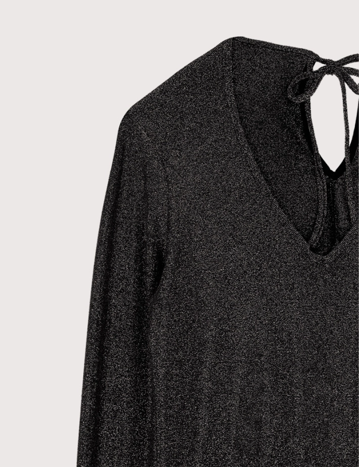 HBT Lurex | ROSE Top ML Noir - 2