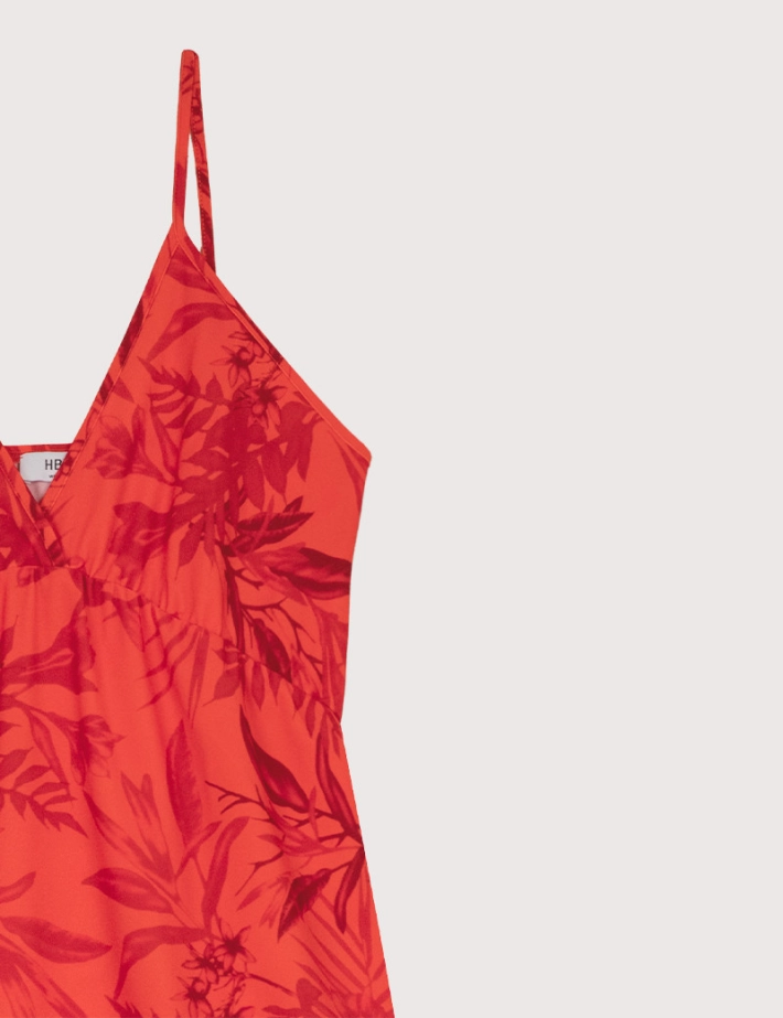 HBT Dress Code Print | EVLYN Robe Orange Tropical - 2