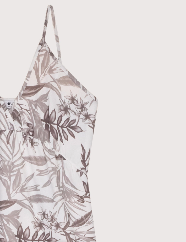 HBT Dress Code Print | EVLYN Robe Blanc Tropical - 2