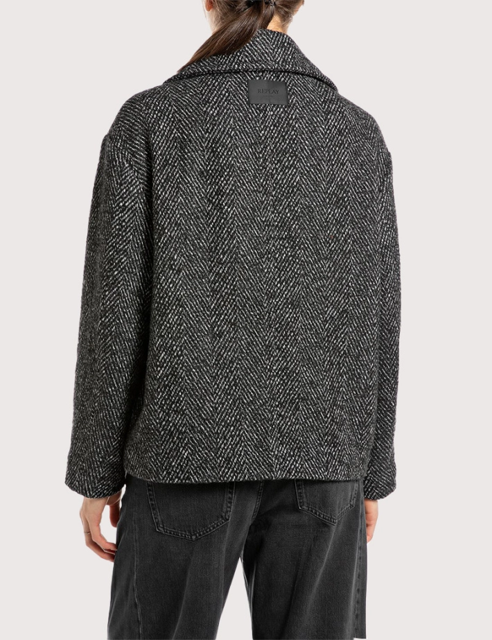 REPLAY Cardigan Femme Noir et Blanc - 2