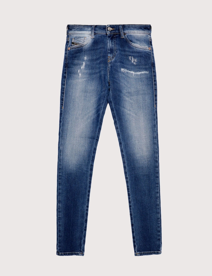 DIESEL Jean Femme Slandy 9PU Bleu moyen - 5