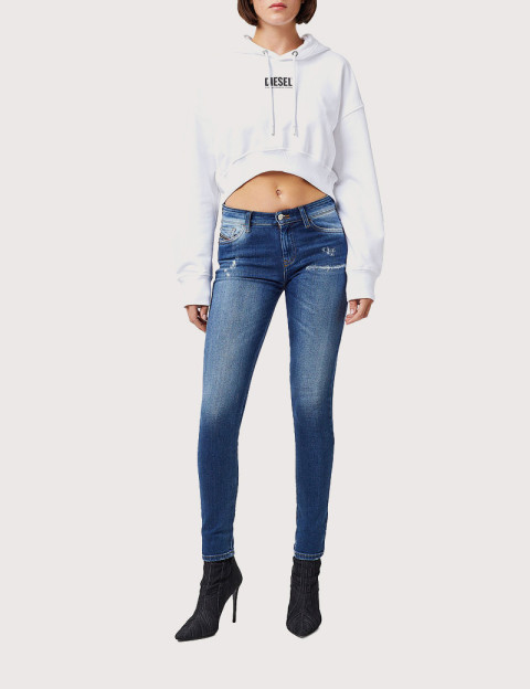 DIESEL Jean Femme Slandy 9PU Bleu moyen - 4