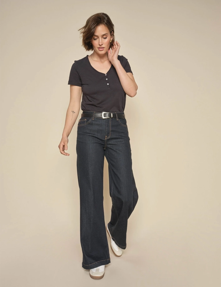 MOS MOSH Jean Femme Dara Deluxe Foncé - 2