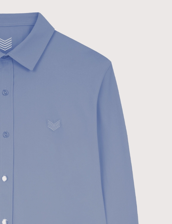 HBT BASICS | LORD Chemise Homme Bleue - 2