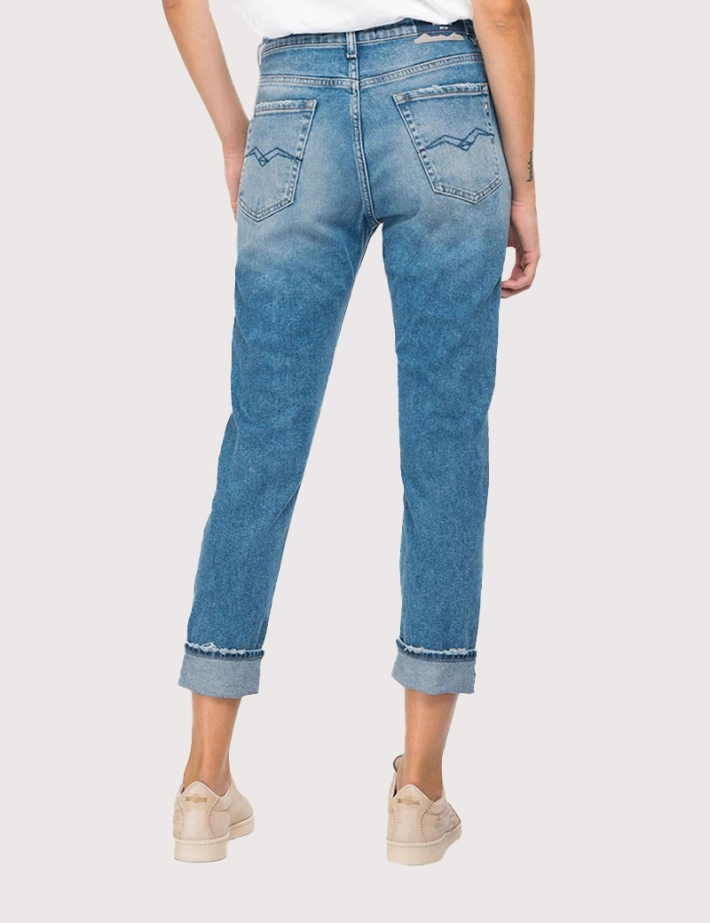 REPLAY Jean Slim Boyfit Marty Bleu moyen 009 - 2