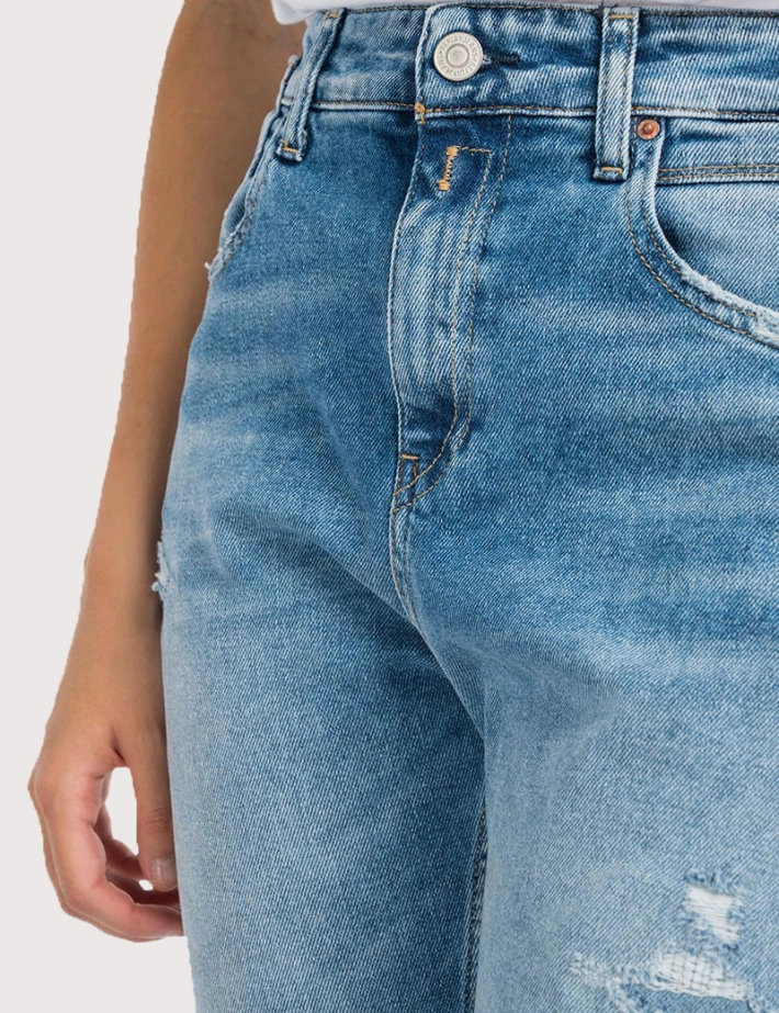 REPLAY Jean Slim Boyfit Marty Bleu moyen 009 - 5