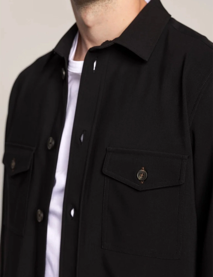 MOS MOSH Surchemise Homme Birk Traver Noir - 3
