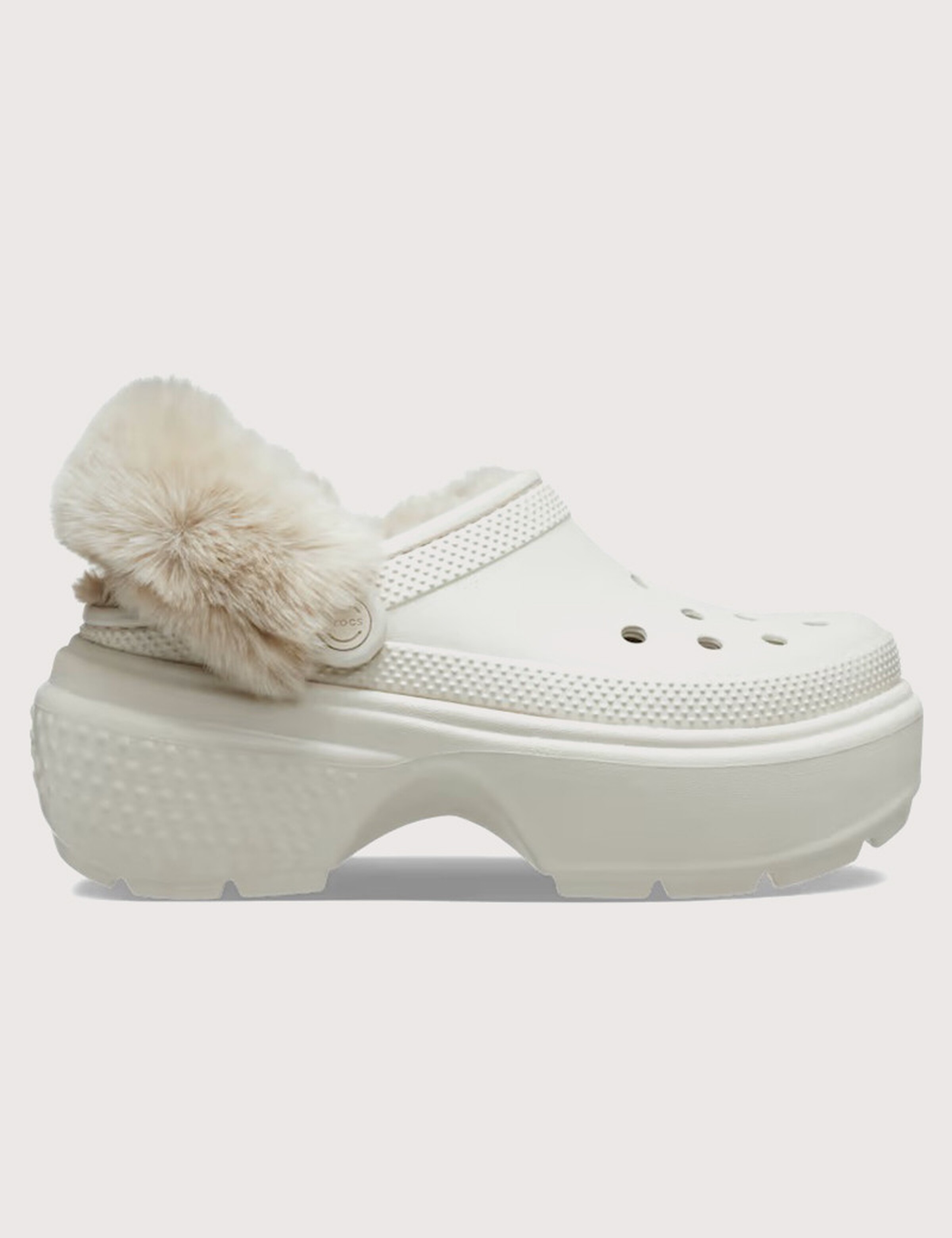 Crocs Compenser Sabot Compensé Stomp Blanc - Crocs