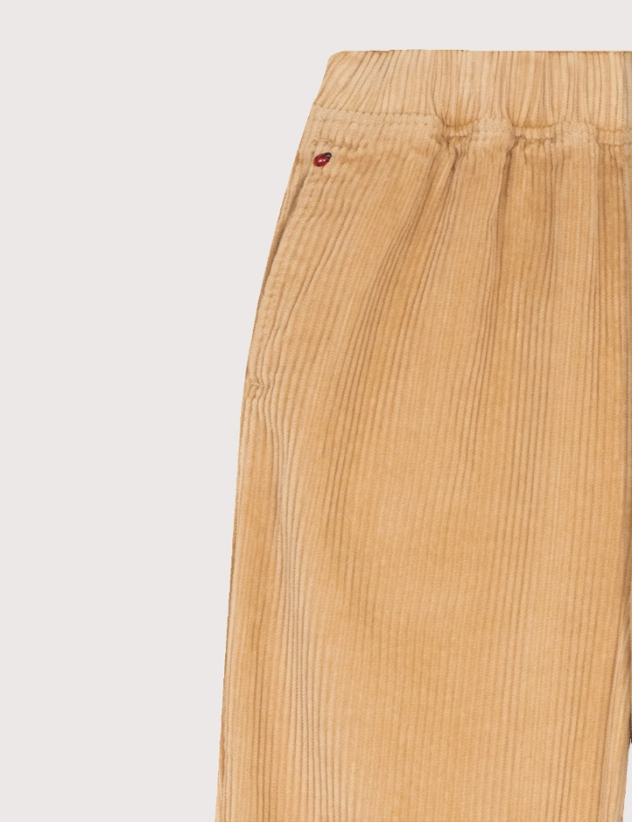 Jean Mom Confort en Velours Camel FAM PARIS