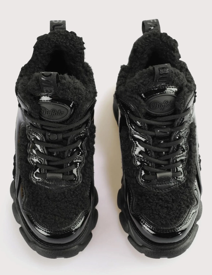 Baskets Compensées CLD CHAI Warm Noires BUFFALO