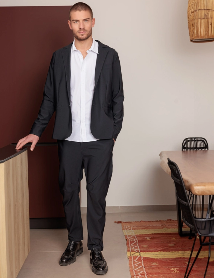 STARDUST | MATT Pantalon Loose Noir HBT