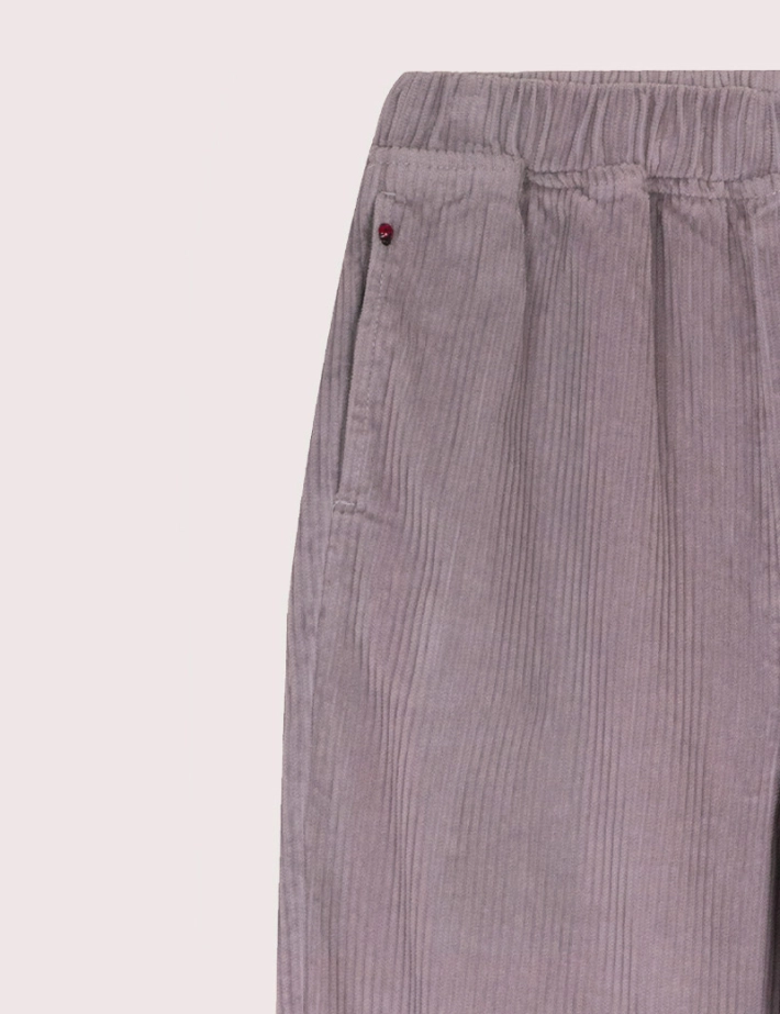 FAM Paris Jean Mom Confort en Velours Gris - 3