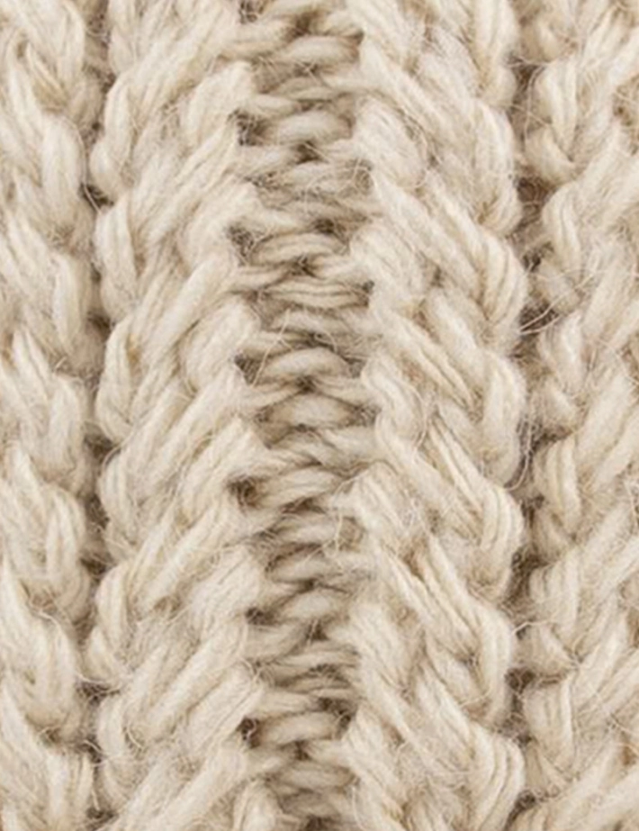 Bonnet Beanie Moscow Mule 3 Pompons Beige CABAIA