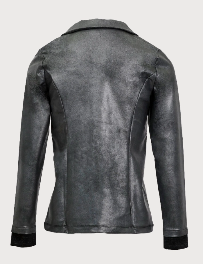 HBT Insolites - Shirley Veste Blazer Court Silver Spray - 2