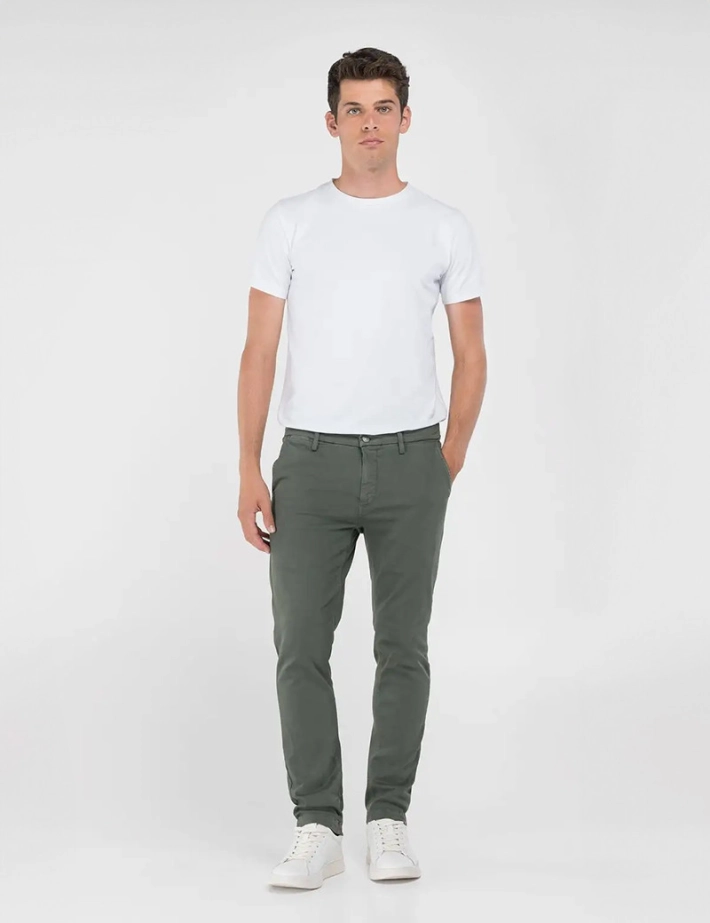REPLAY Chino Homme Zeumar Hyperflex Military Green - 3