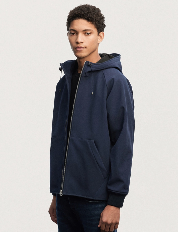 Denham Veste Homme Capuche Aron Softshell Marine - 2