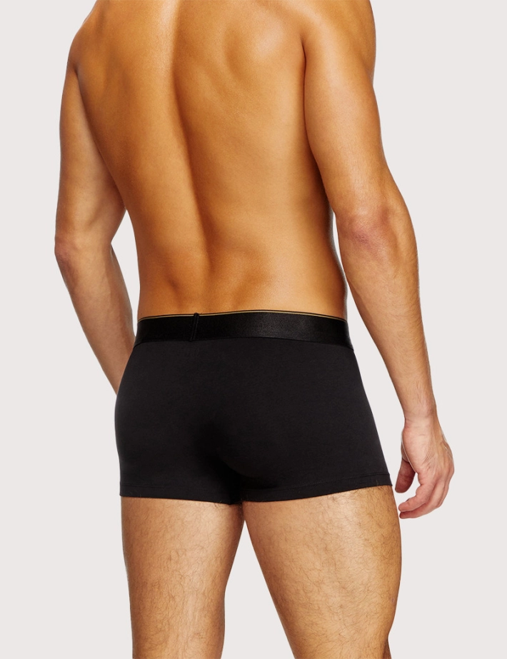 DIESEL Pack de 3 Boxers Damien Noir Elastique Doré - 3