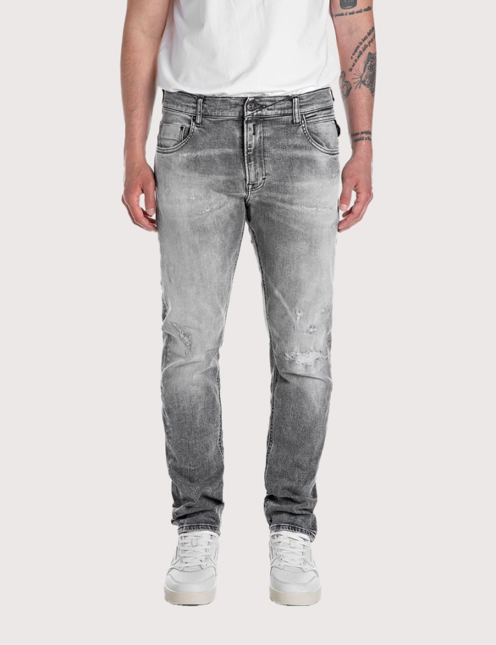 REPLAY Jean Slim Homme Tapered Mickym Gris 864 - 2