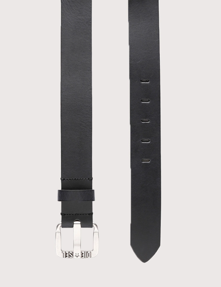 Ceinture Homme Boucle Argentée Logo B Star DIESEL