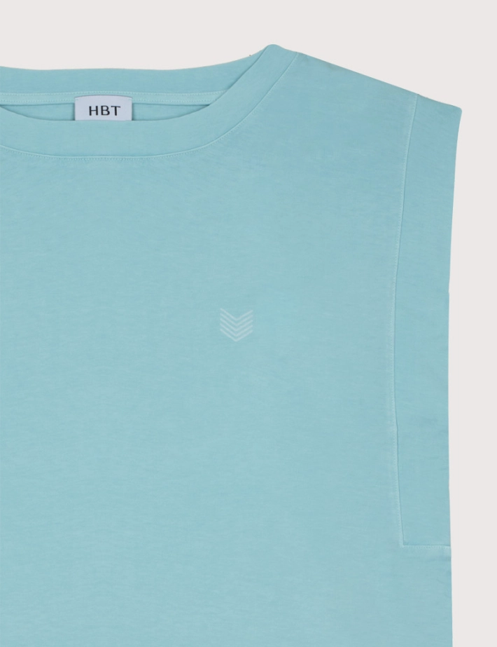 HBT CHROMATIC'S | Coton  STAR Top Turquoise - 2