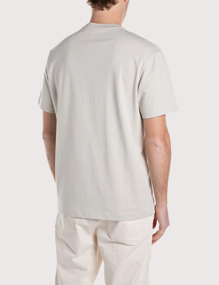 REPLAY T-Shirt Homme Manches Courtes Relaxed Beige - 2
