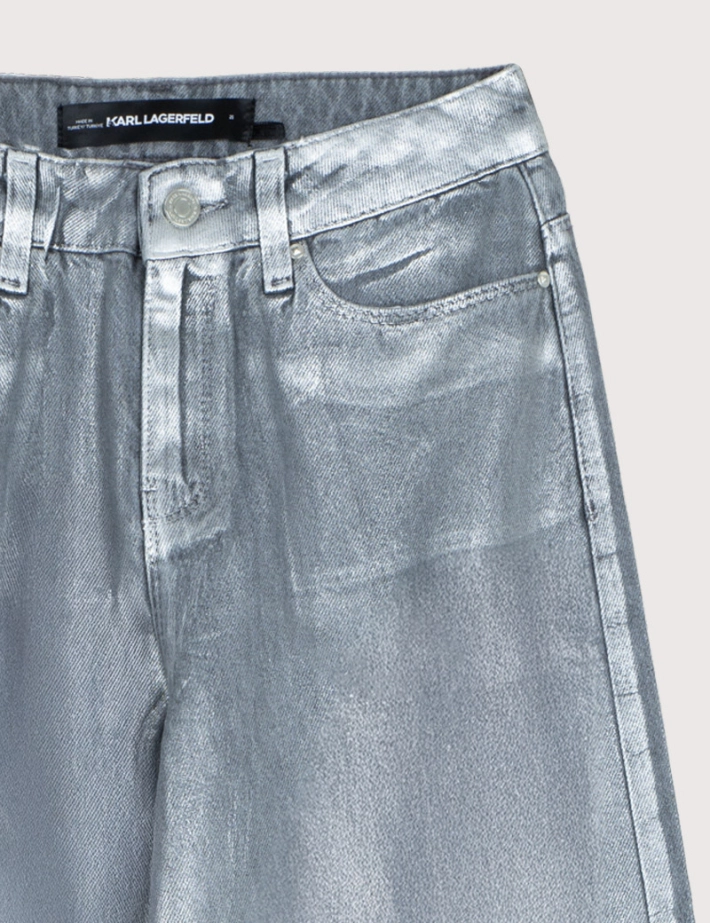 Karl Lagerfeld Jean Large Femme Gris - 2