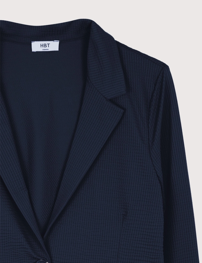 HBT SUMMER CHIC | Waffle SHIRLEY Veste Marine - 2