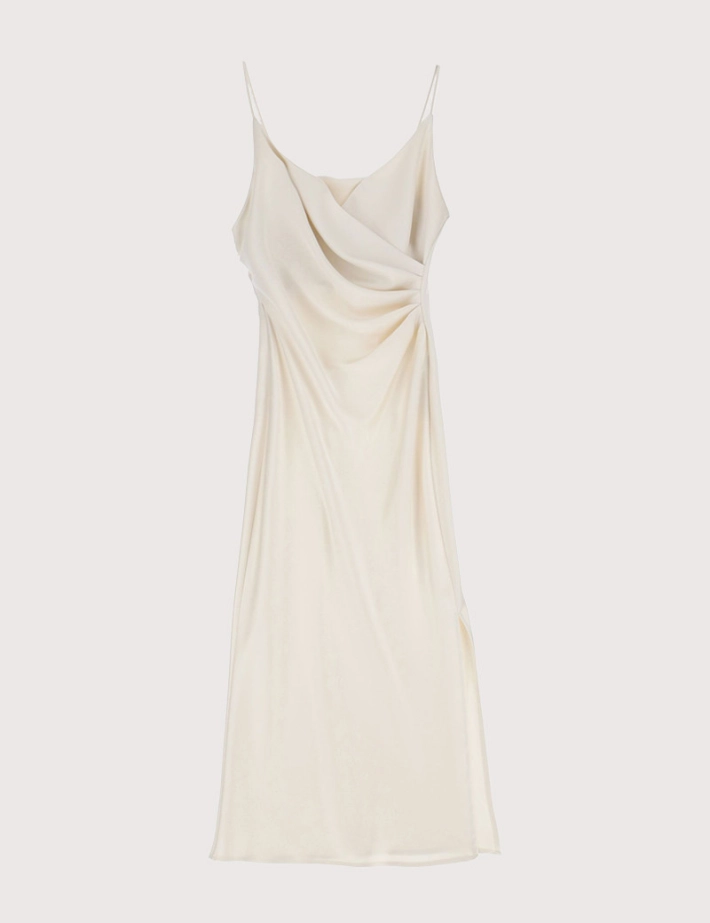 IMPERIAL Robe Longue Satin Ecru