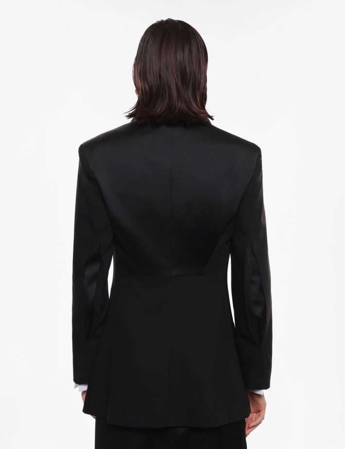 IMPERIAL Blazer Femme Satiné Fermeture Simple Noir - 3