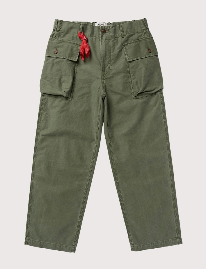 Denham Pantalon Homme Cargo Kaki - 2