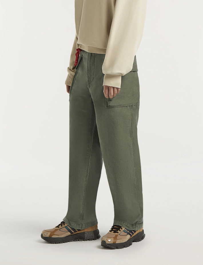 Denham Pantalon Homme Cargo Kaki - 4
