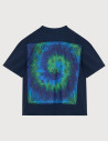 Adoré T-shirt Femme Oversize Dessin au Dos Carmen Marine - 2