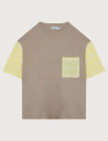 Adoré T-shirt Joan Imprimé Cachemire Jaune Citron
