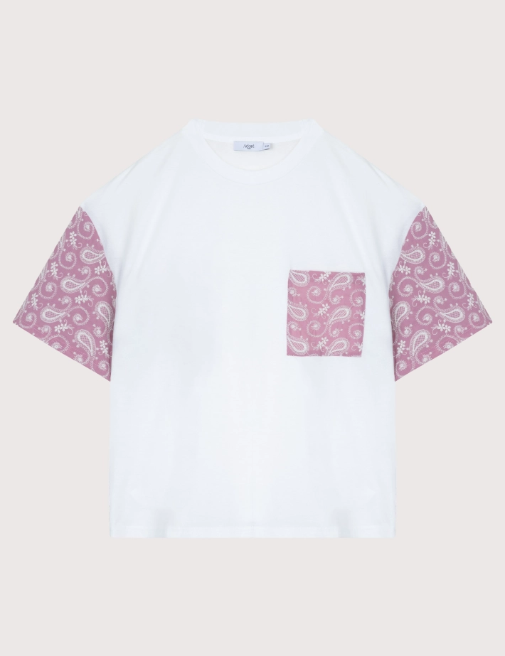 Adoré T-shirt Joan Imprimé Cachemire Rose