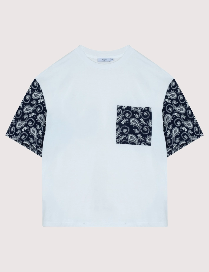 Adoré T-shirt Joan Imprimé Cachemire Marine