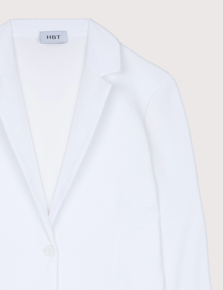 HBT SUMMER CHIC | Waffle SHIRLEY Veste Blanc - 2