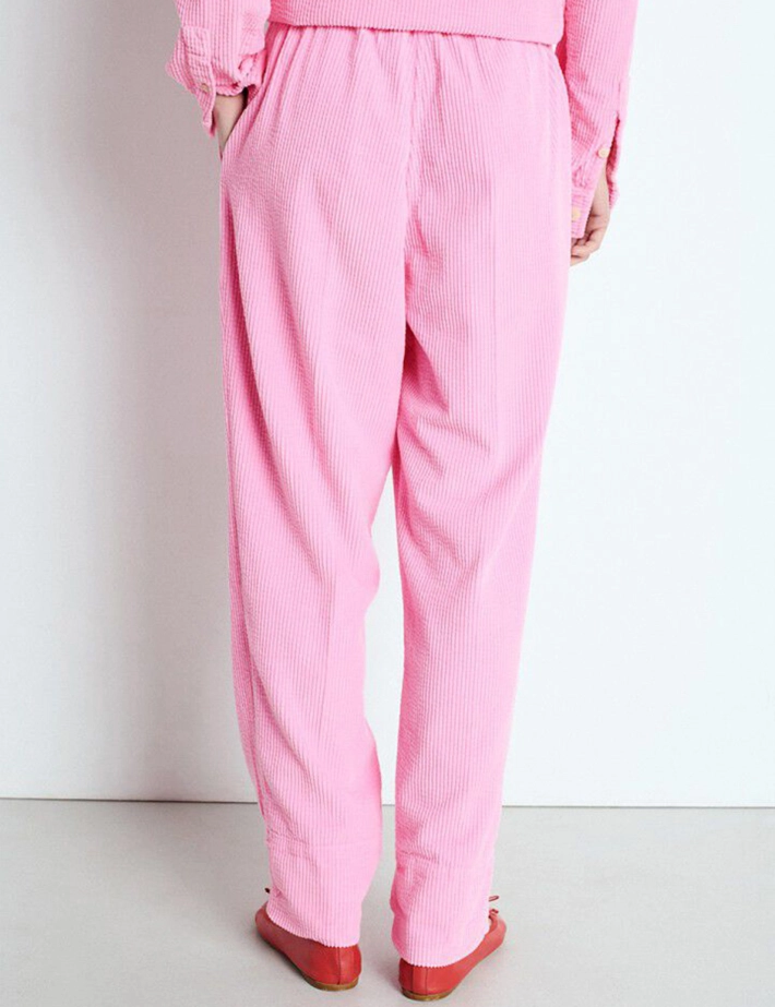 American Vintage Pantalon Carotte Femme Rose - 4