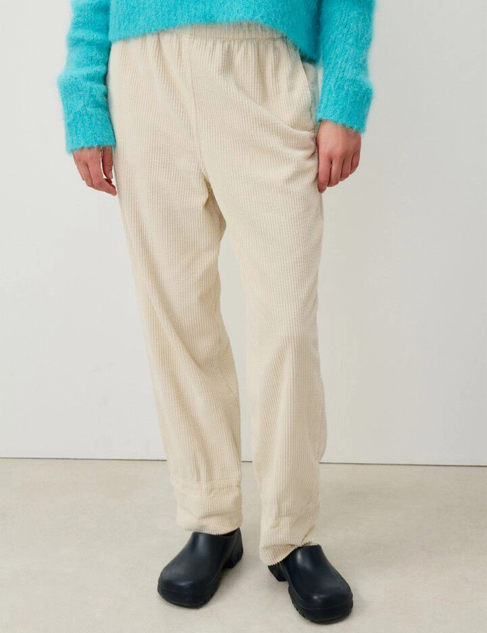 American Vintage Pantalon Carotte Femme Ecru - 3